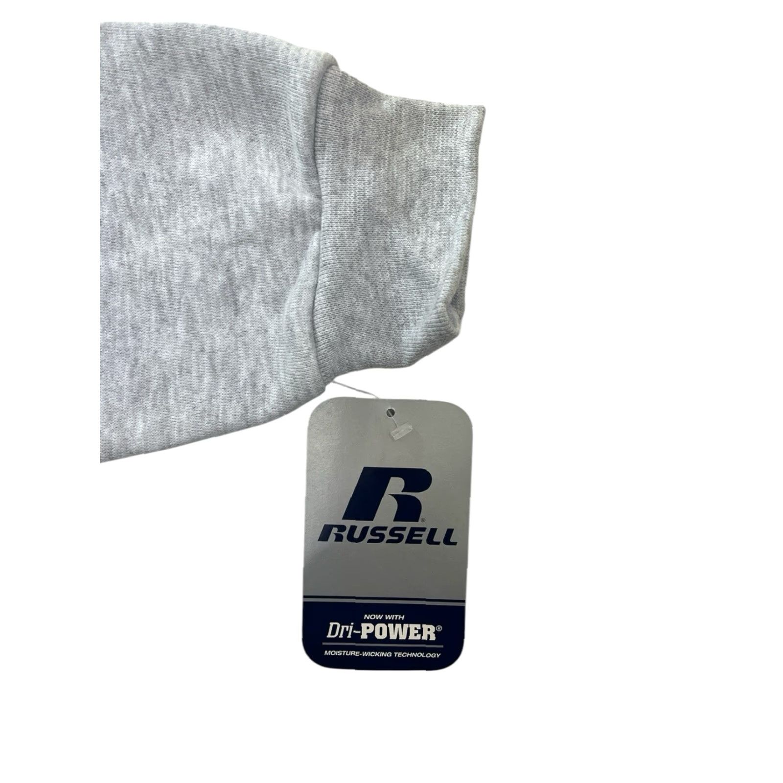 Russell Athletic VINTAGE Russell Athletic Hoodie Mens L Gray Deadstock NWT 2010s Pullover Long 27" 24.5" 24" Sleeves birch grey Mens Size US L / EU 52-54 / 3 - 2 Thumbnail