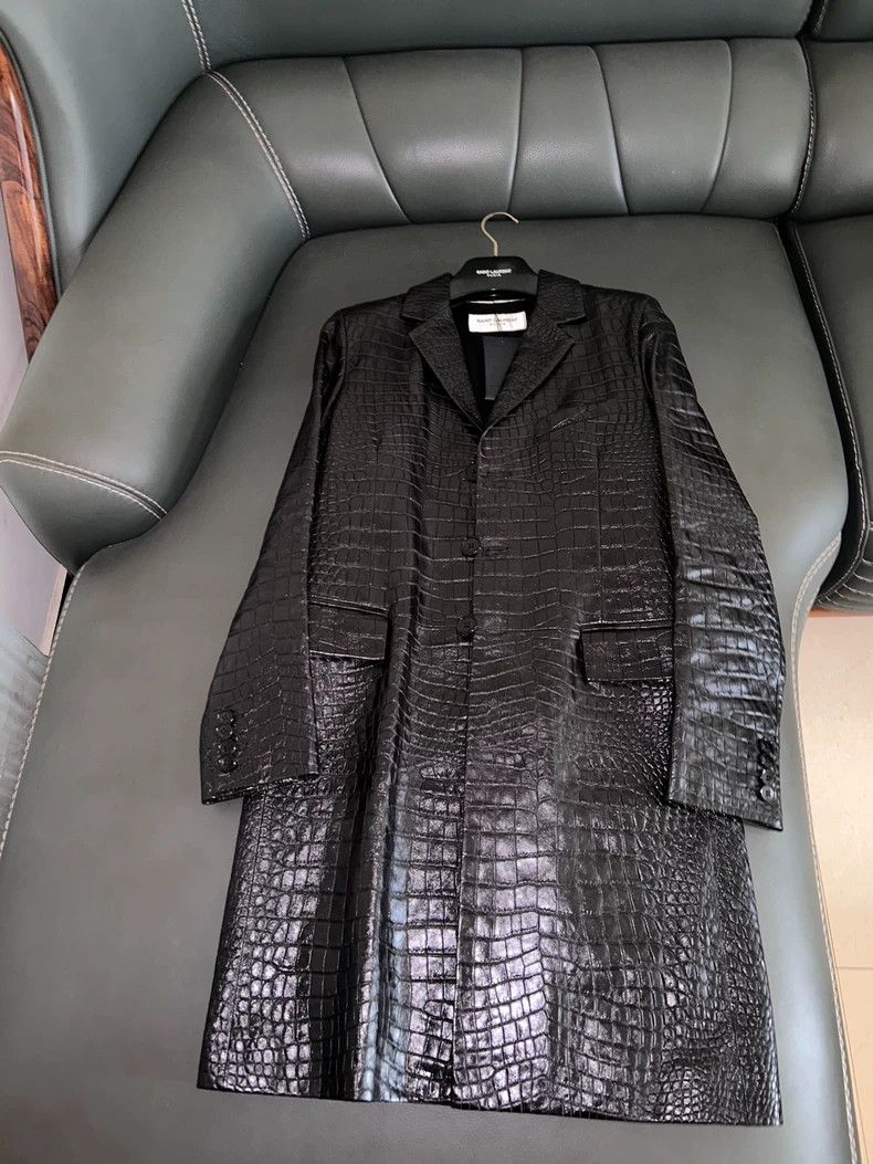 Saint Laurent 2015 FW Crocodile Parka 2504-Nextarrow