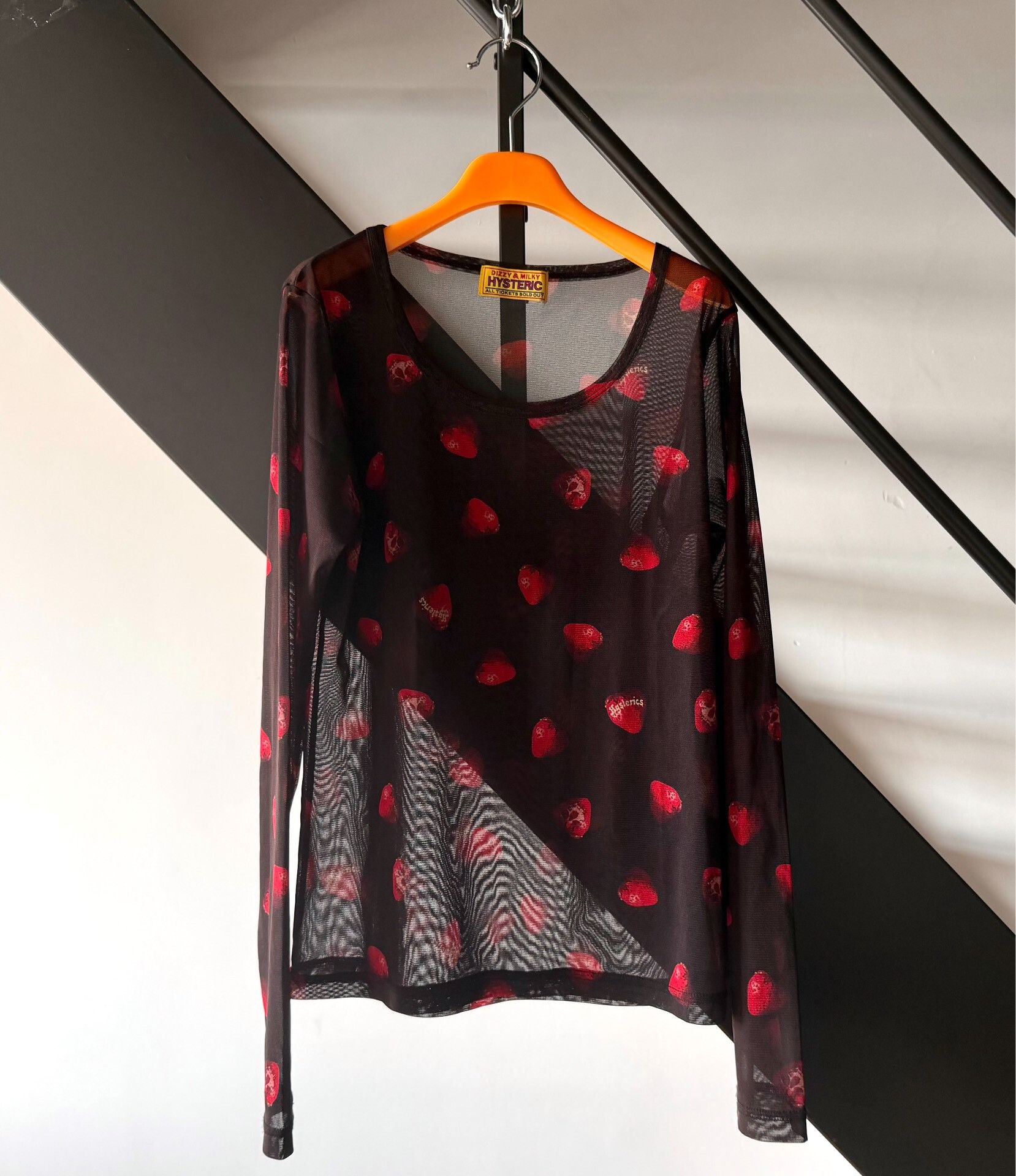 HYSTERIC GLAMOUR SKULLBERRYシースルーロンT Hysteric Glamour RARE Hysteric Glamour Skull Berry Longsleeve
