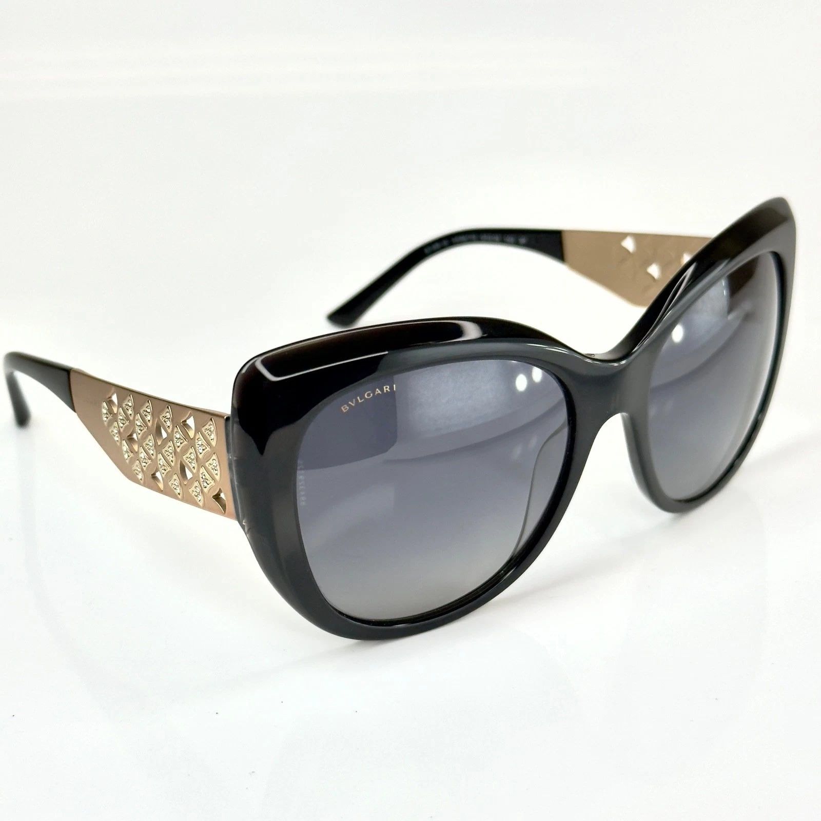 Bvlgari BULGARI BV8198B DIVAS DREAM Black POLARIZED Sunglasses 8198 Size ONE SIZE - 6 Thumbnail