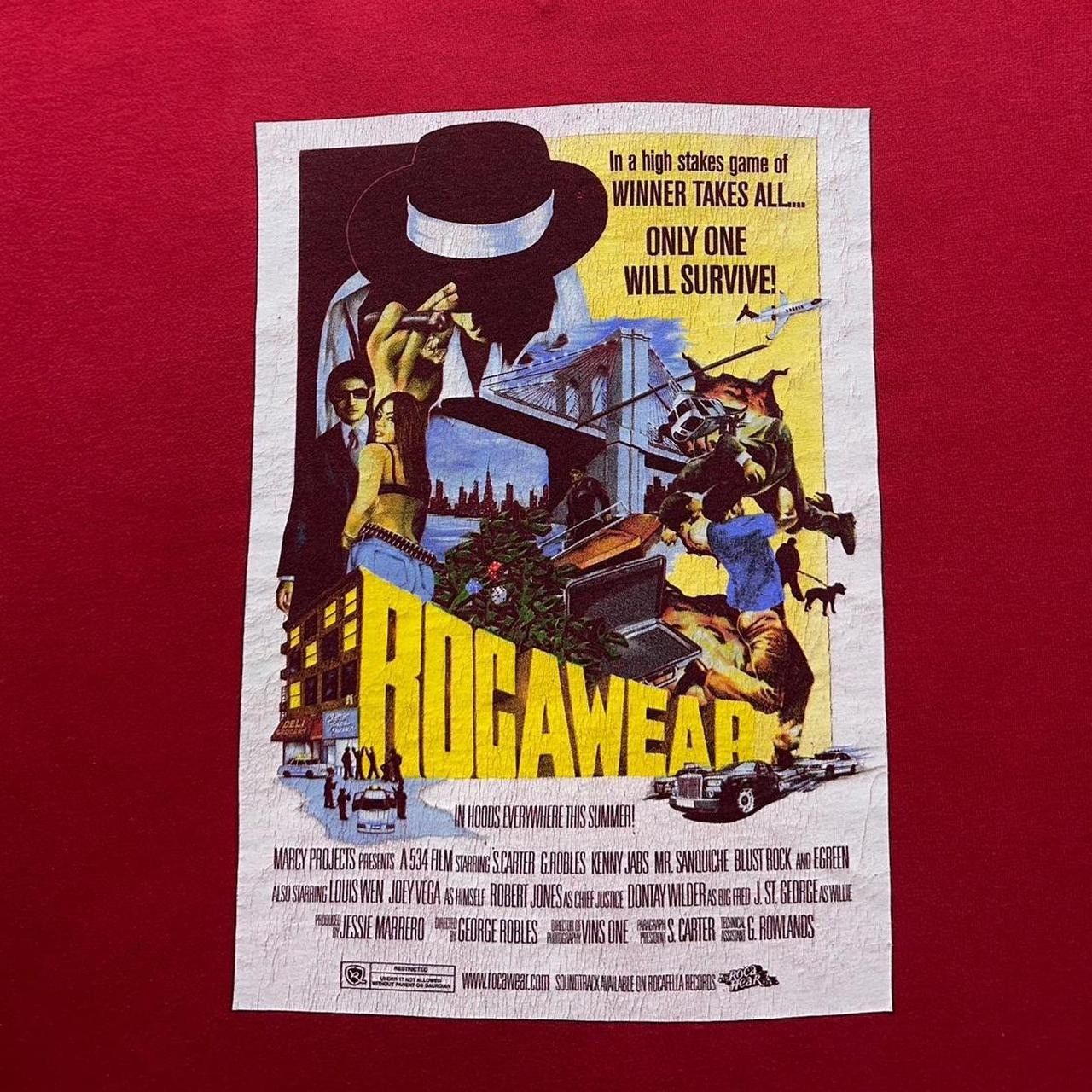 Rocawear × Vintage Vintage Rocawear Movie Poster T-Shirt Size US XXL / EU 58 / 5 - 3 Thumbnail