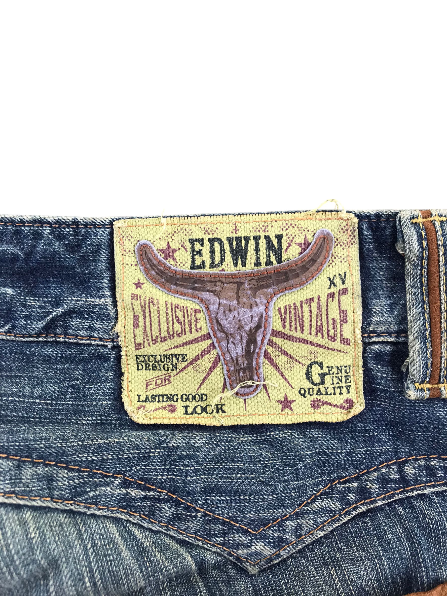 Tornado Mart Vtg 90s Edwin Japan Distressed Denim-Size 35-14th addiction Size US 35 - 4 Thumbnail
