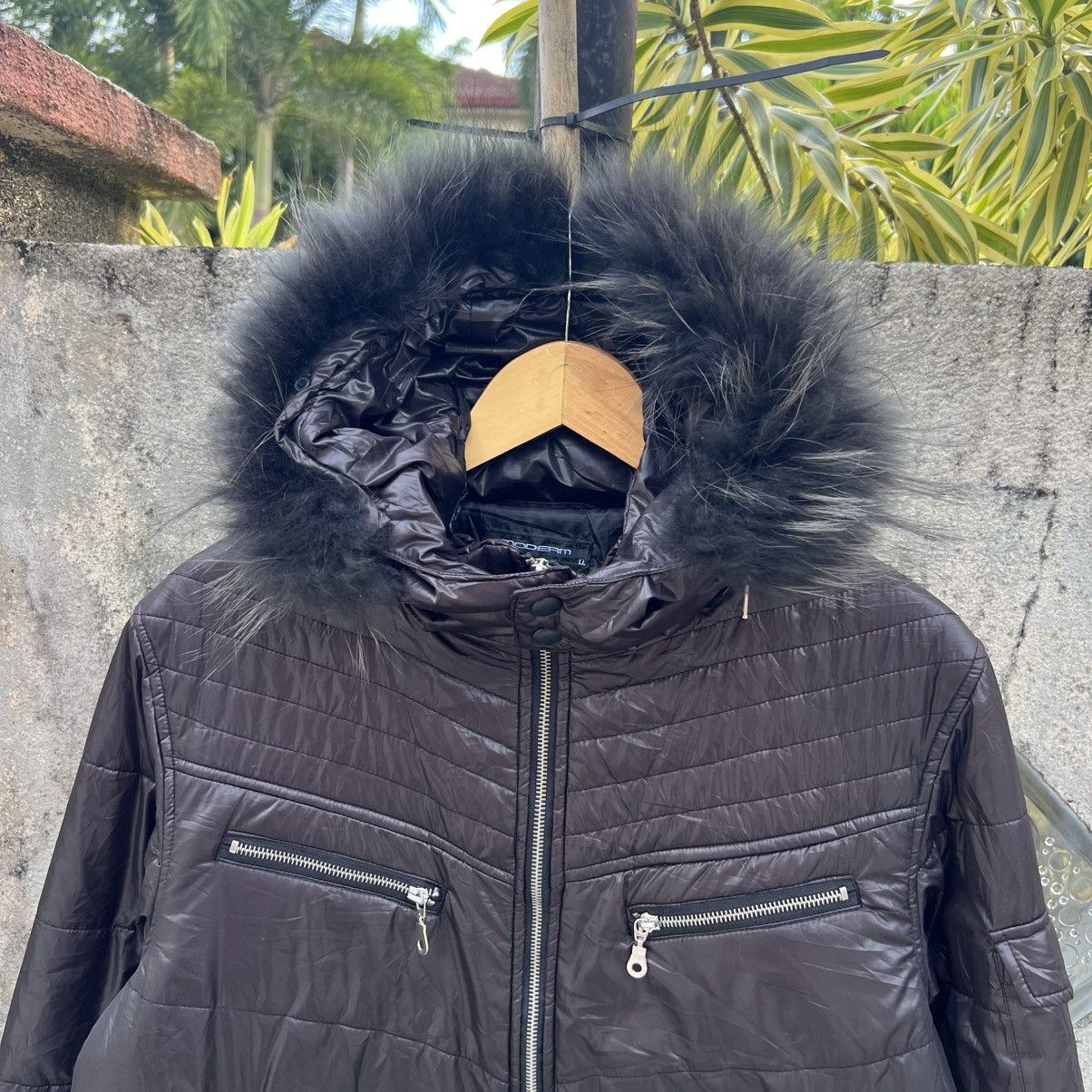 If Six Was Nine “y2k style” 2000s FUR ZIP UP MODERM BLACK JACKET Size US L / EU 52-54 / 3 - 4 Thumbnail