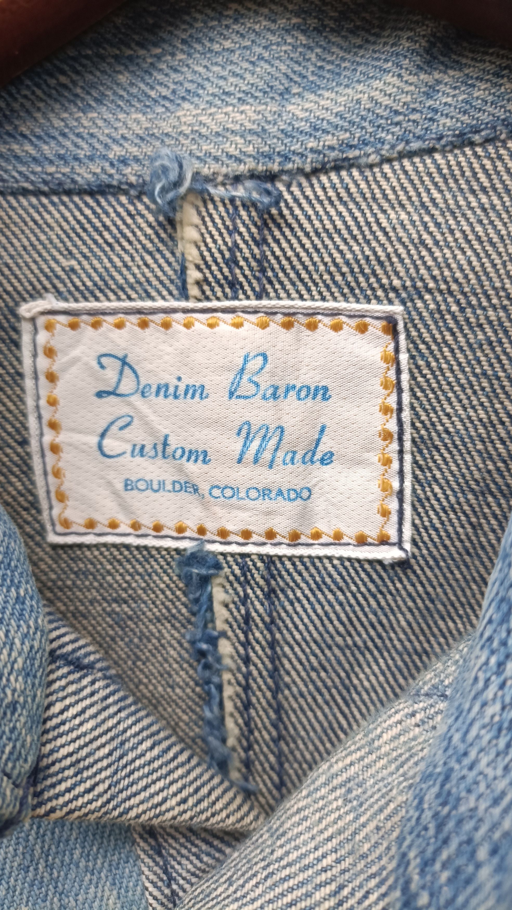 Vintage 70s-80s Denim Baron custom made western denim Size US L / EU 52-54 / 3 - 4 Thumbnail