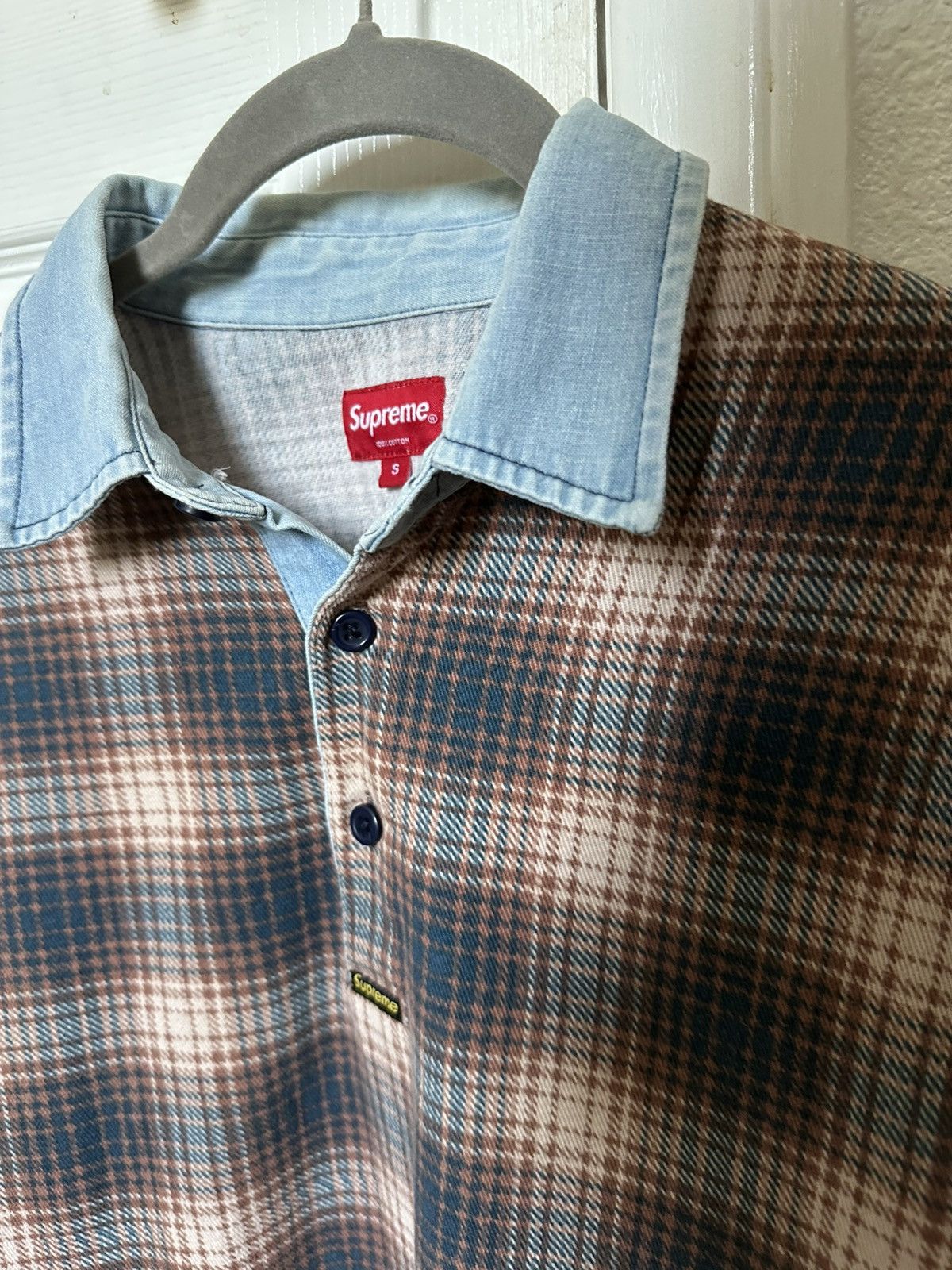 Supreme Supreme Shadow Plaid Rugby Polo FW14 Size US S / EU 44-46 / 1 - 2 Thumbnail