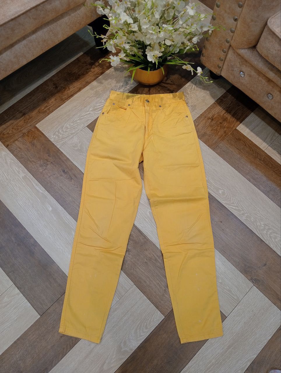Fendi VINTAGE FENDI ROMA JEANS - YELLOW Size 27" / US 4 / IT 40 - 10 Thumbnail