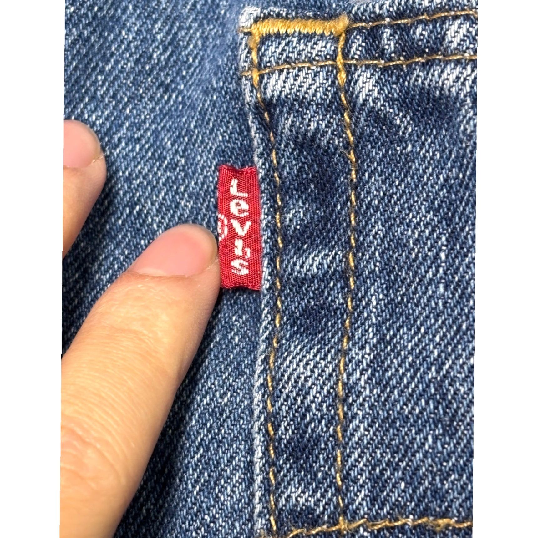 Denime VINTAGE Levi Strauss 505 Jeans Mens Straight Denim Blue 34x29 Regular Waist 34 Inseam 29 Size US 34 / EU 50 - 7 Thumbnail