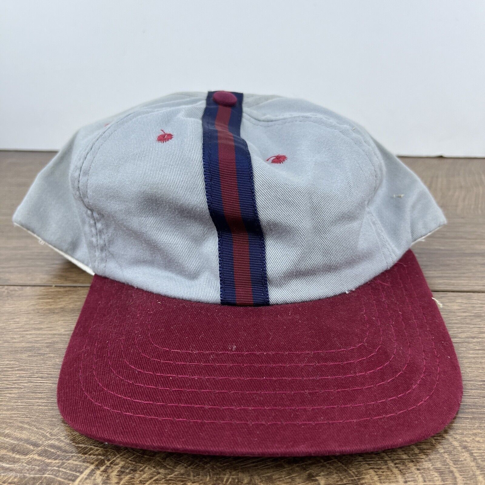 Other Gray Red Snapback Hat Athletic Adjustable Adult Size Hat Gra Size ONE SIZE - 4 Thumbnail