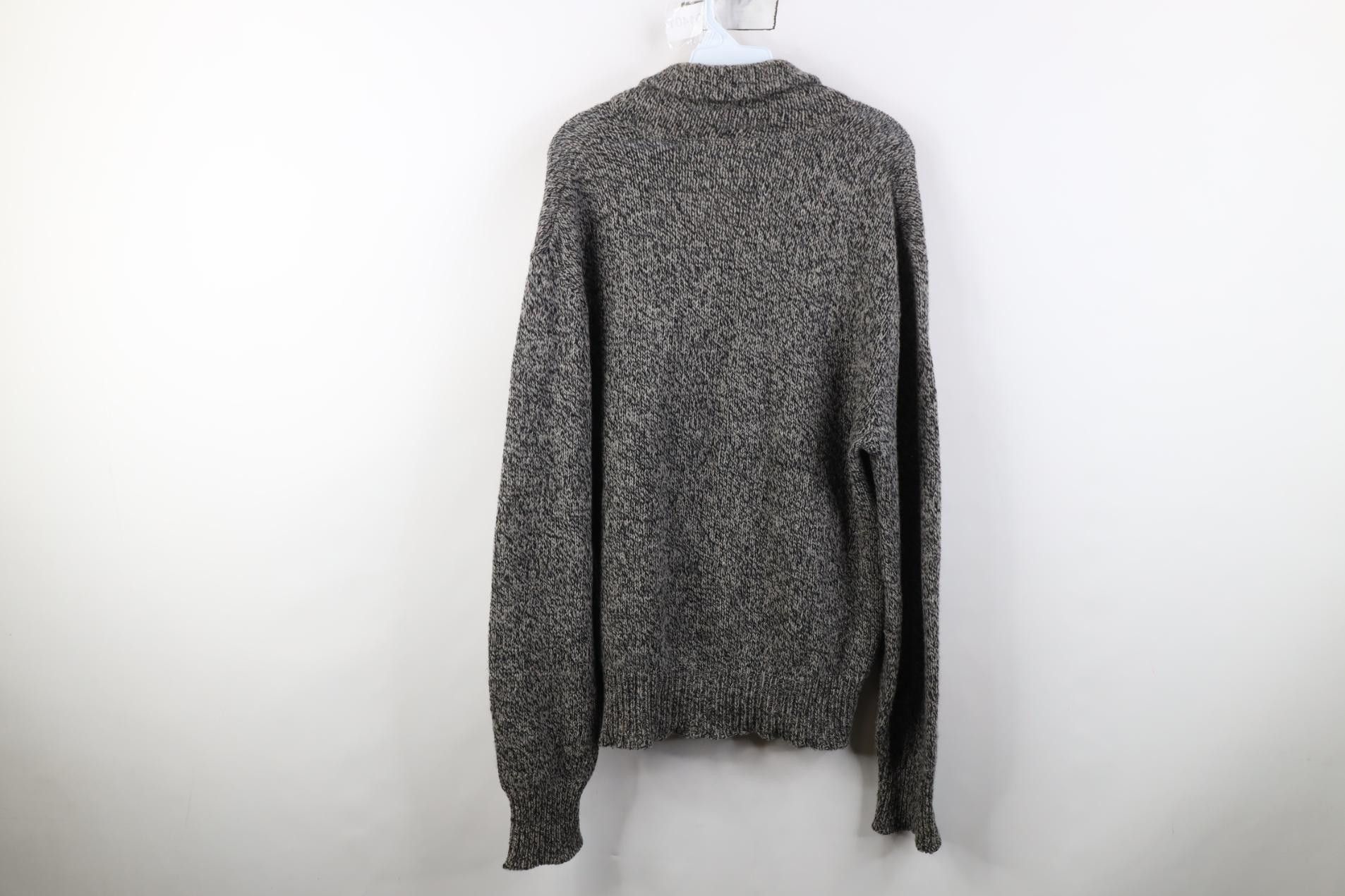 American Eagle Outfitters Vintage 90s American Eagle Blend Knit Shawl Sweater Gray USA Size US L / EU 52-54 / 3 - 8 Thumbnail
