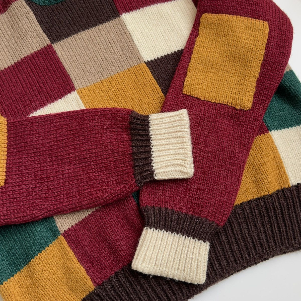 Dsquared2 Dsquared2 F/W 2001-02 Check Wool Turtleneck Sweater Size US XL / EU 56 / 4 - 6 Thumbnail