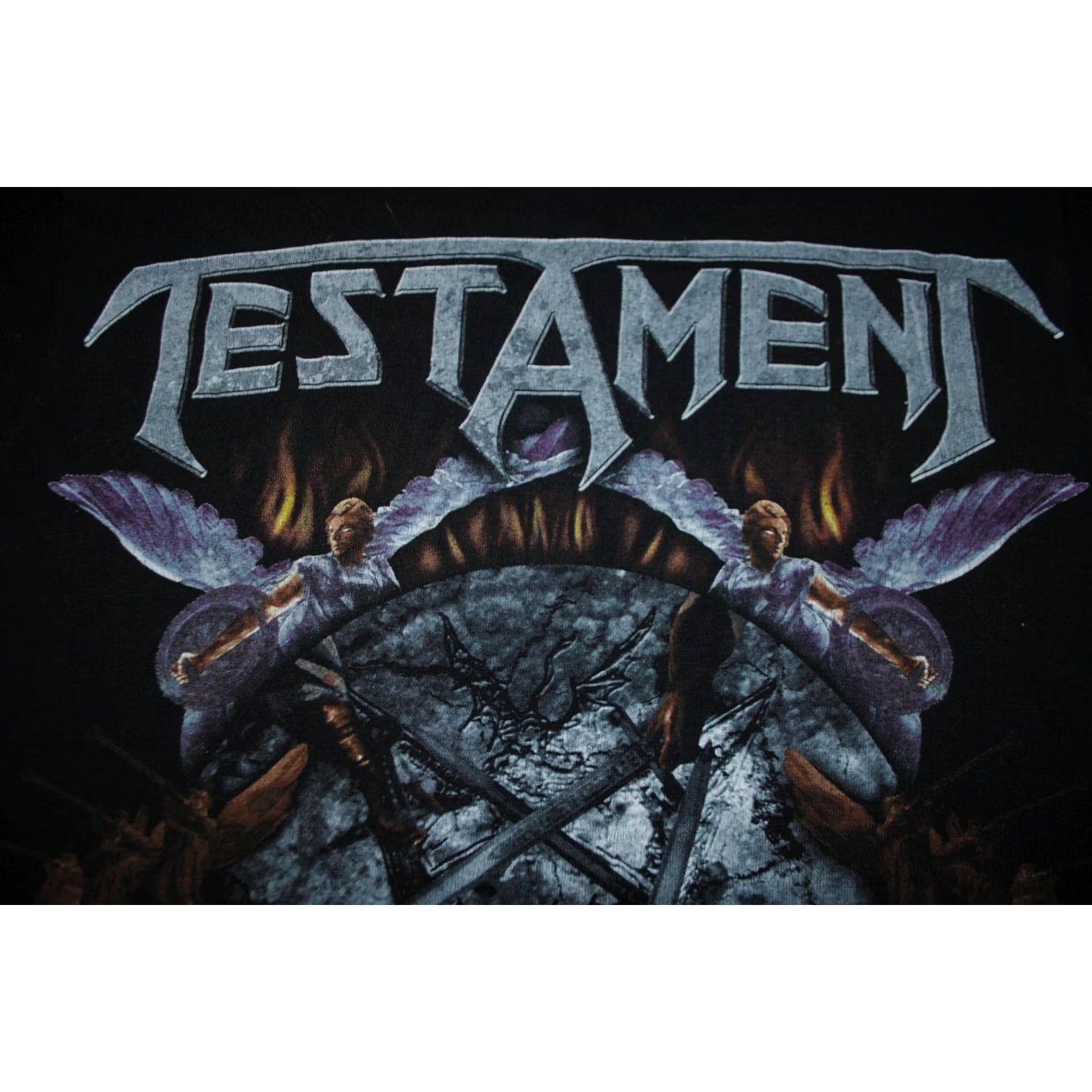 Anvil TESTAMENT North American Damnation Vacation 2008 Mens Small Black T-Shirt Size US S / EU 44-46 / 1 - 2 Thumbnail