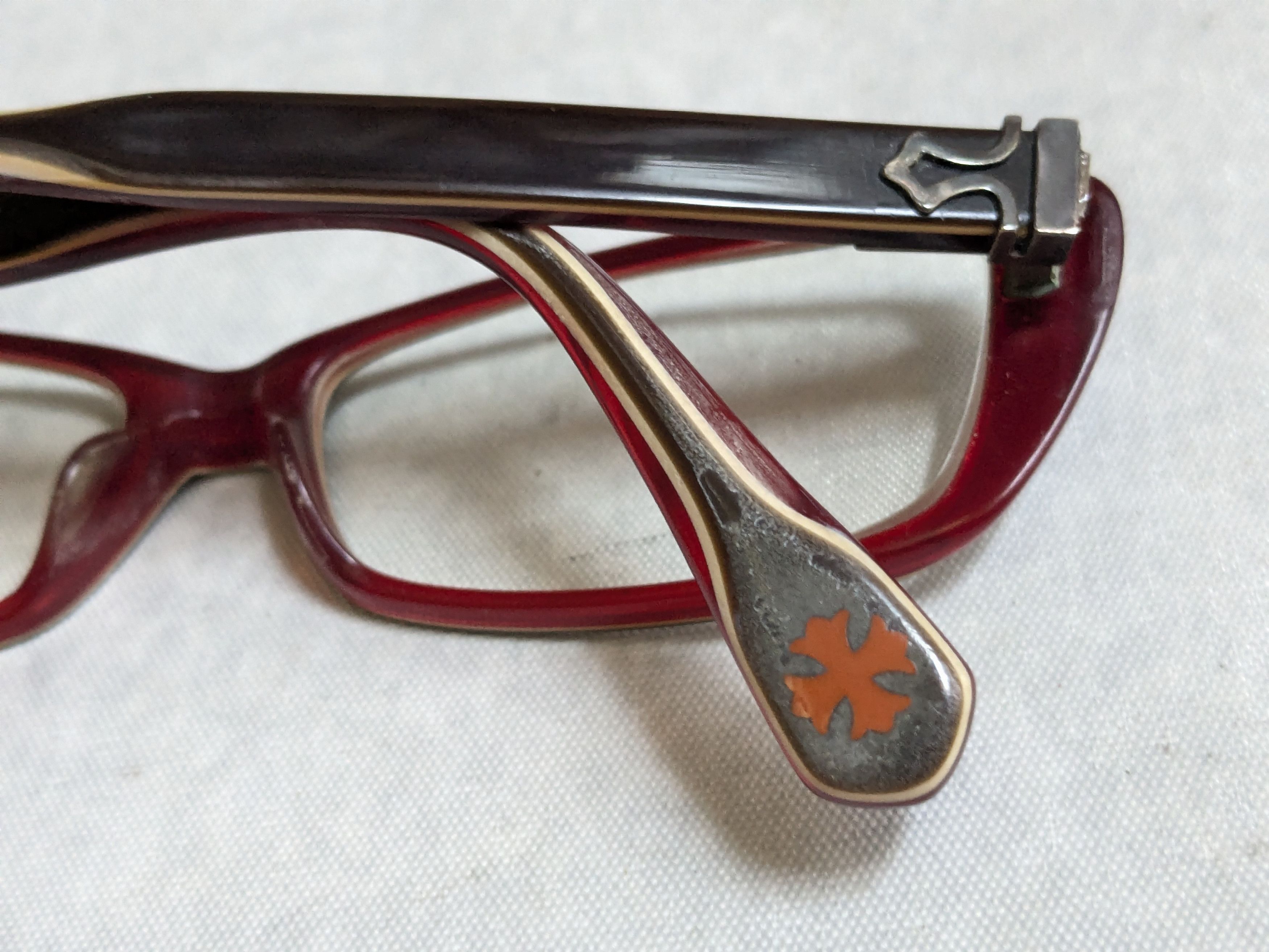 Chrome Hearts Chrome Hearts Venus Eyeglasses Black Red Rectangle Size ONE SIZE - 11 Thumbnail
