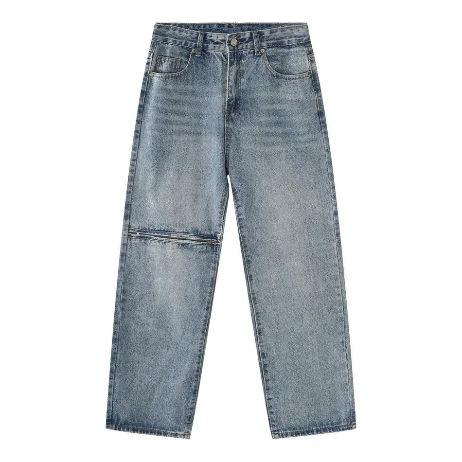 Japanese Brand Retro loose straight leg jeans Size US 32 / EU 48 - 4 Thumbnail