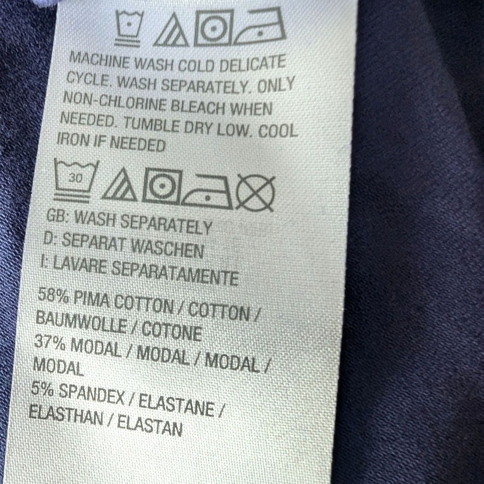 Vintage Belle by Kim Gravel Tank Top Navy Blue Pima Cotton Modal Sz 1X Basics Essential Tank Women's Plus Size Navy Blue Casual Sleeveless Scoop Neck 1X Size XL / US 12-14 / IT 48-50 - 6 Thumbnail
