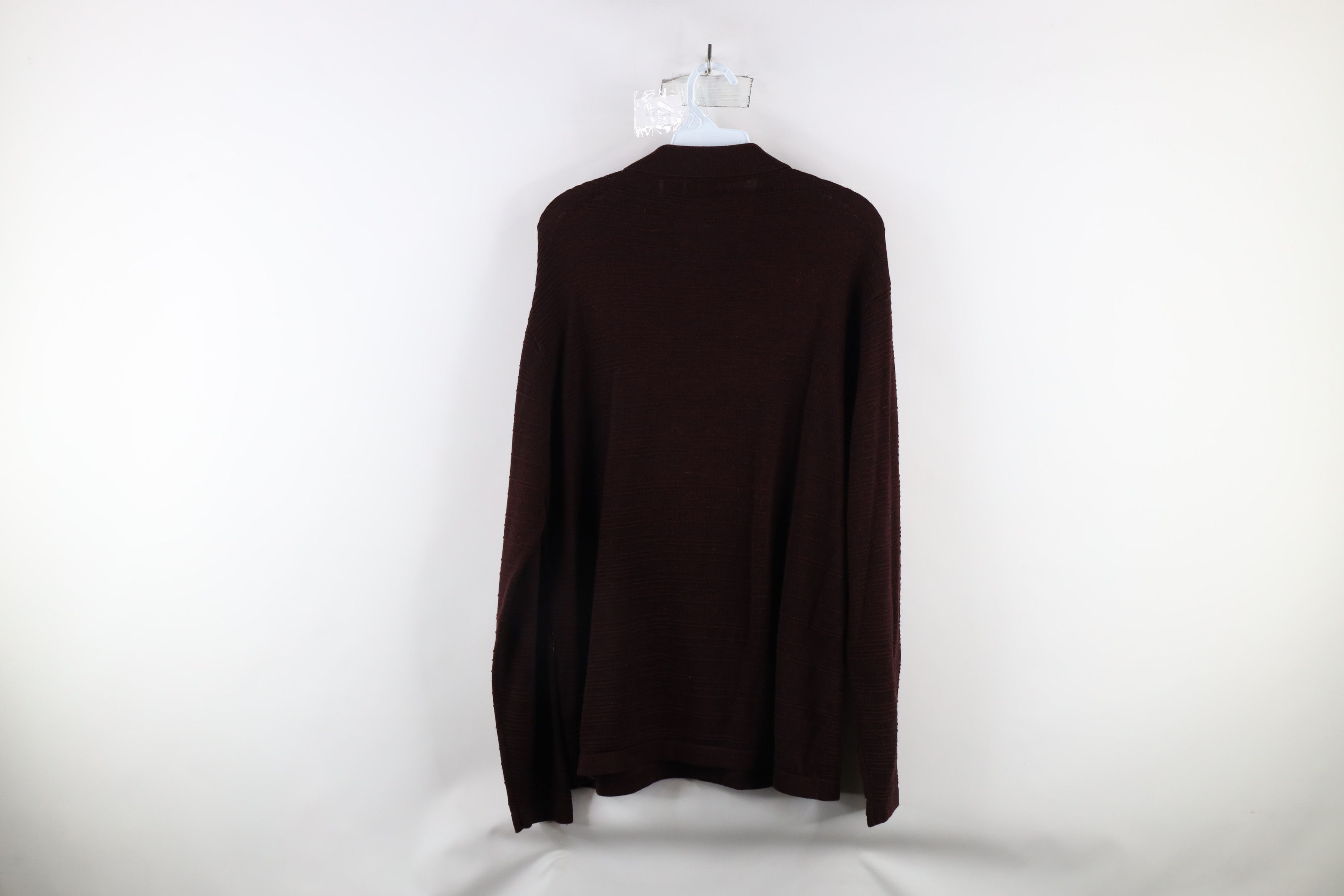 Vintage Vintage 90s Streetwear Ribbed Knit Collared Long Sleeve Polo Size US S / EU 44-46 / 1 - 5 Thumbnail