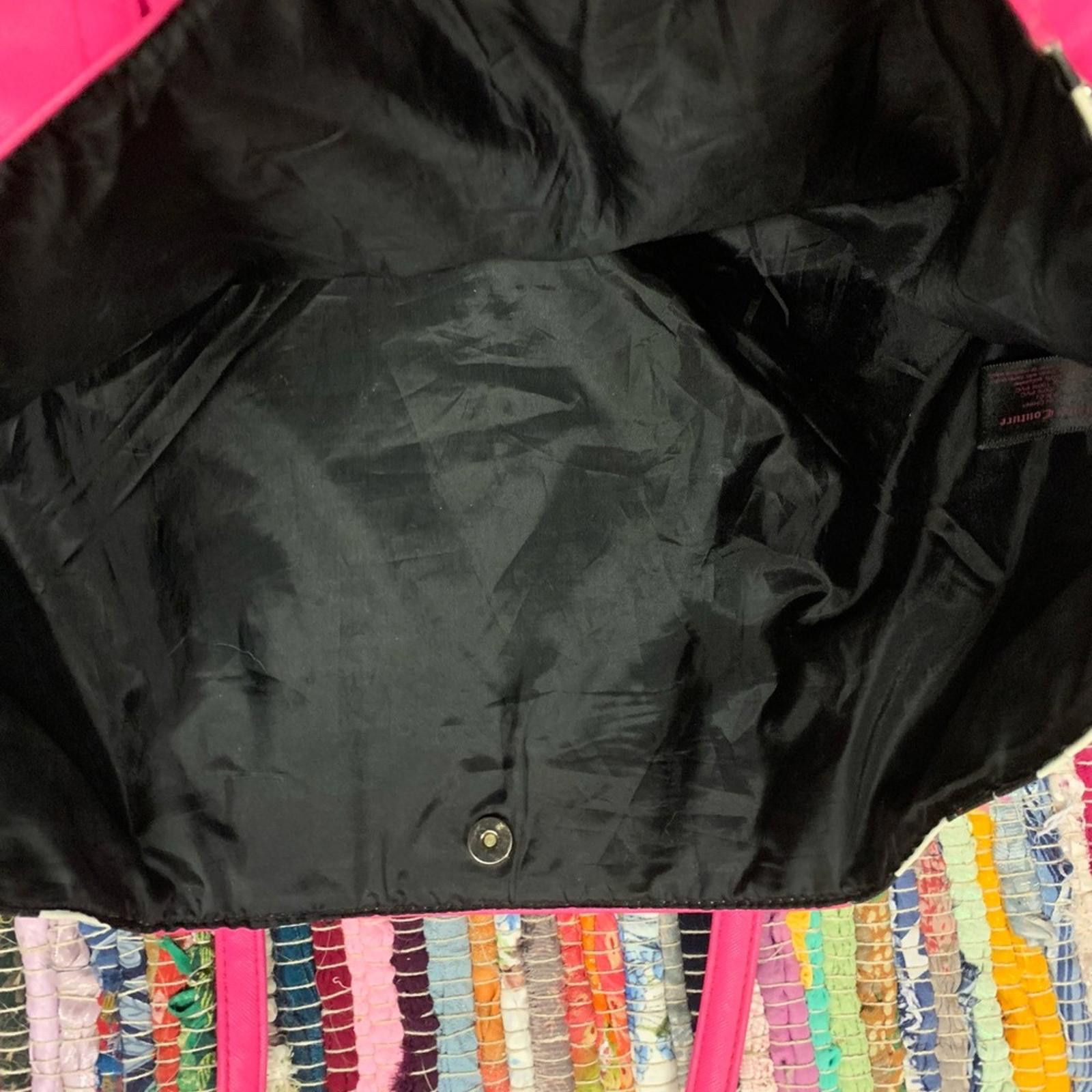 Juicy Couture Jeans Juicy couture Pink and Black Striped Tote Bag Size ONE SIZE - 4 Thumbnail