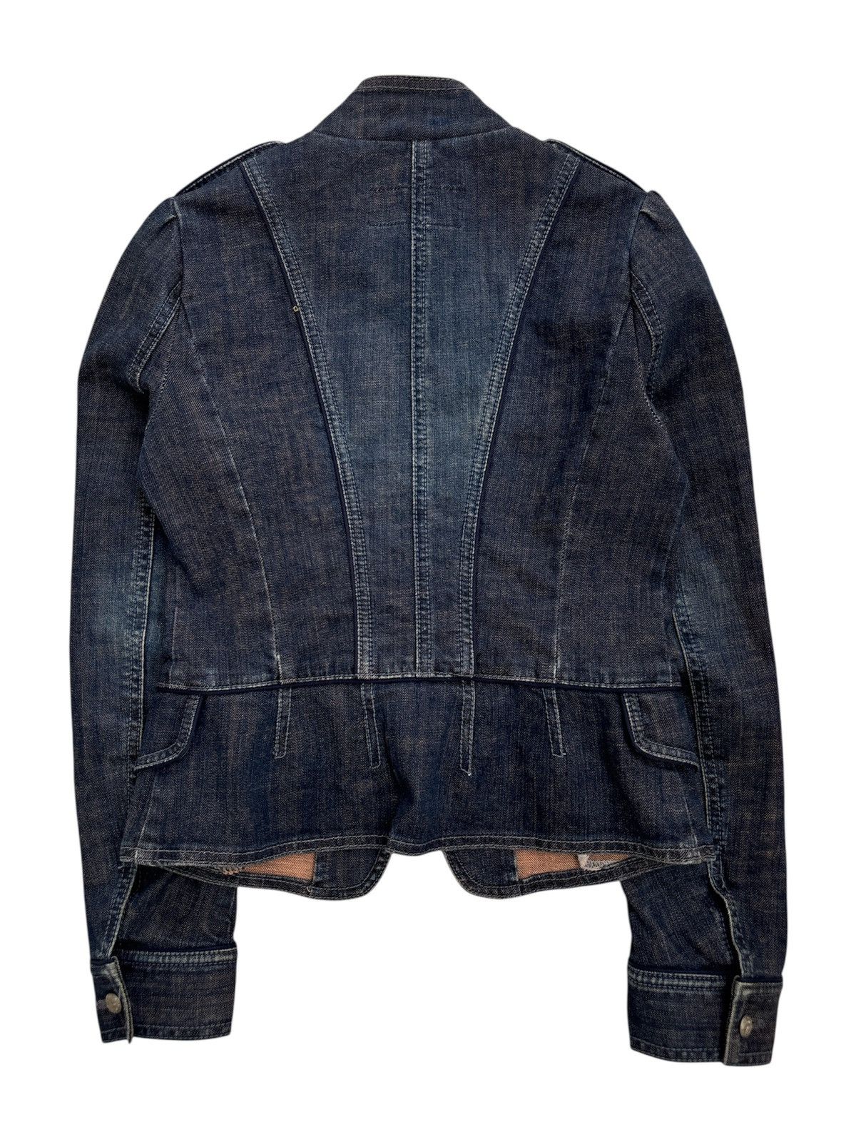 Le Grande Bleu (L.G.B.) Crop Napoleon Denim Jacket Size US XS / EU 42 / 0 - 2 Thumbnail