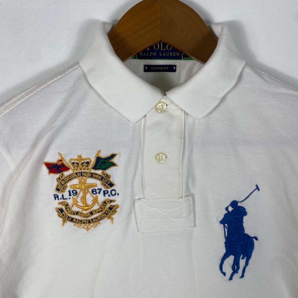 Polo Ralph Lauren × Ralph Lauren POLO RALPH LAUREN Custom Fit Polo Shirt Extra Small Size XS / US 0-2 / IT 36-38 - 2 Thumbnail