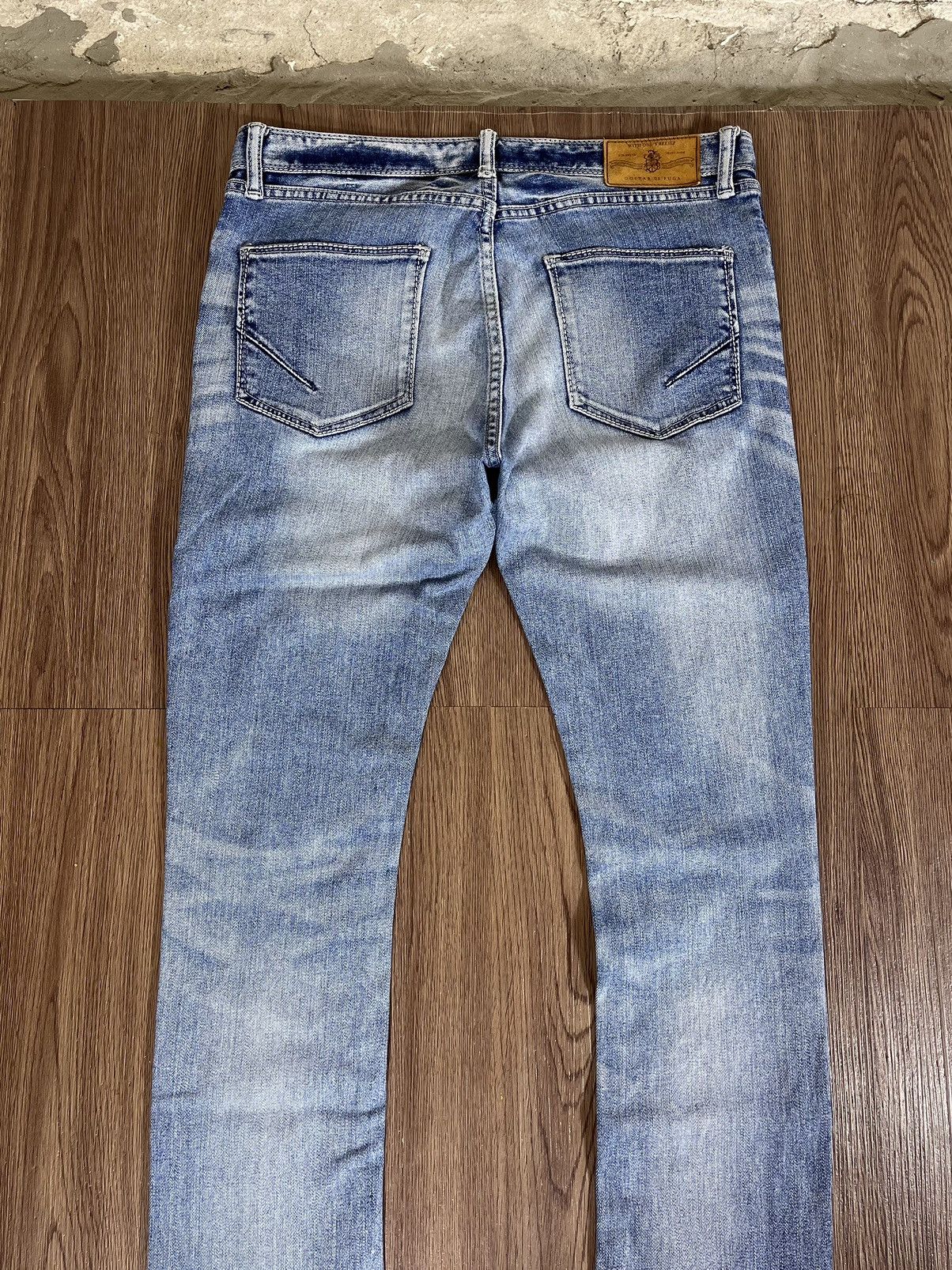 GOSTAR DE FUGA Gostar de Fuga Slim Fit Faded Denim Jeans Size US 31 - 5 Thumbnail