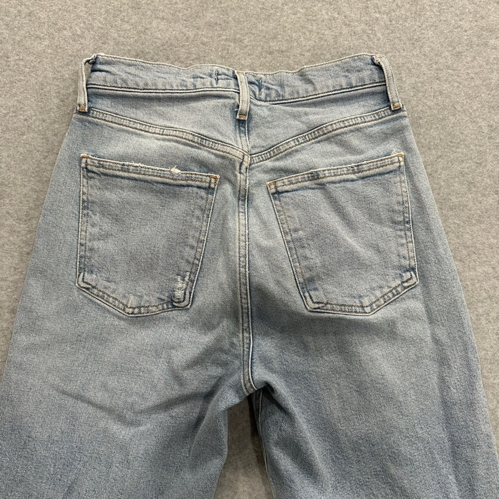 Agolde Agolde Light Blue Straight Leg Jeans Size 24" / US 00 / IT 34 - 5 Thumbnail