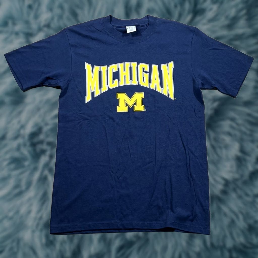 Soffe VINTAGE Soffe Michigan T-Shirt M USA Sports College Men Blue 90s Y2K M Size Medium Size US M / EU 48-50 / 2 - 1 Thumbnail