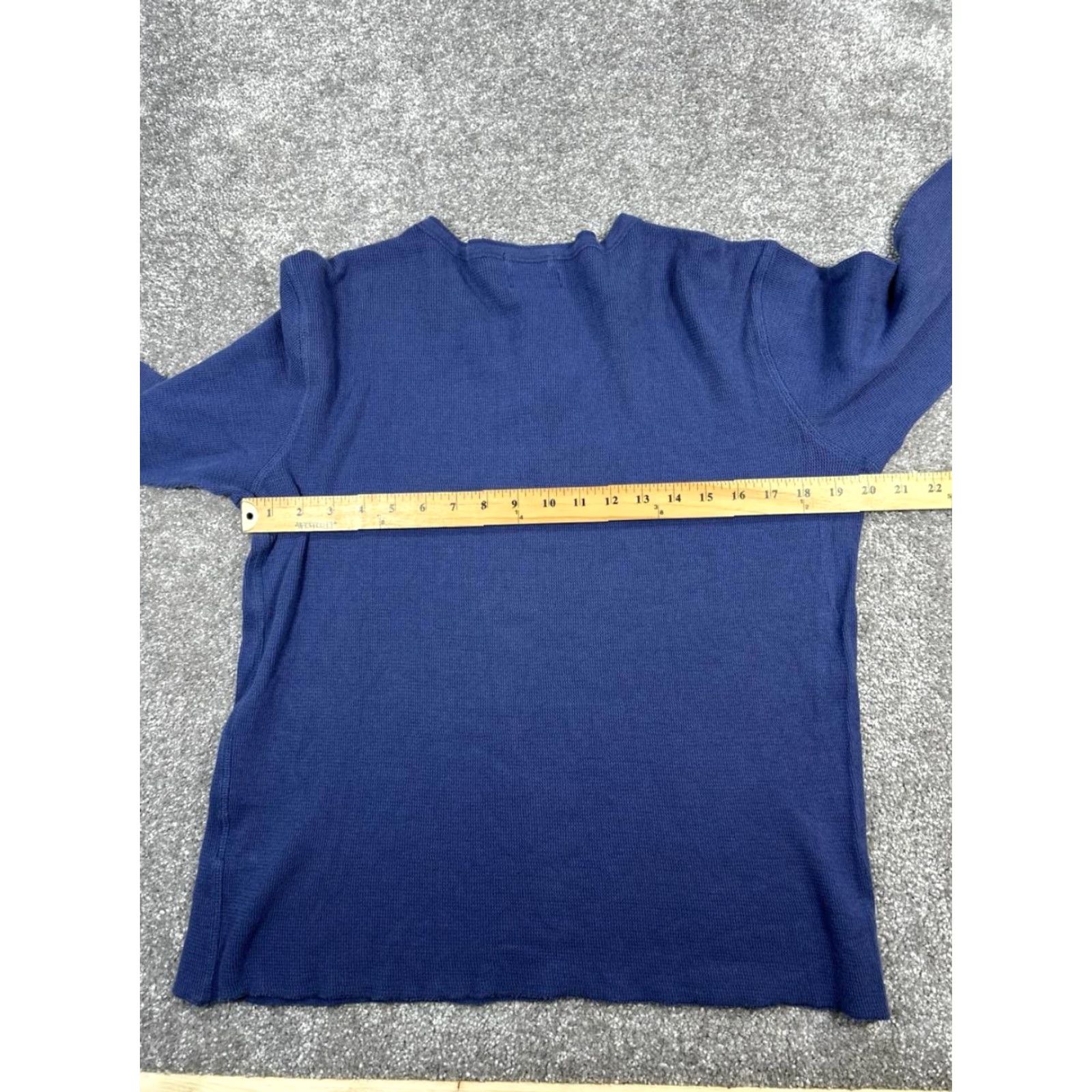 Gant Gant Rigger Shirt Mens XL Blue Cotton Knit Henley Shirt Size US XL / EU 56 / 4 - 6 Thumbnail