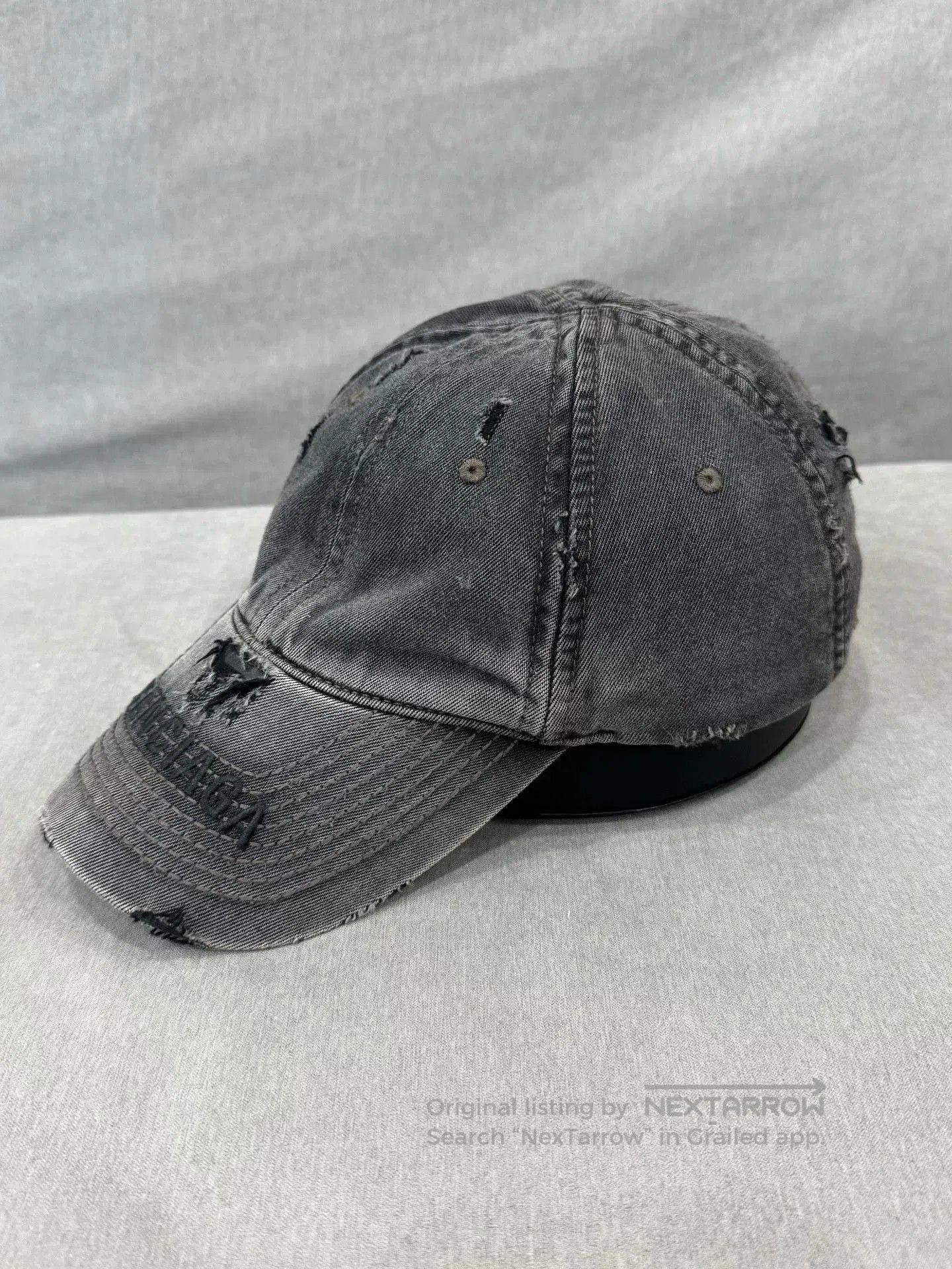 Balenciaga balenciaga distressed embroidery baseball cap. Size ONE SIZE - 2 Thumbnail