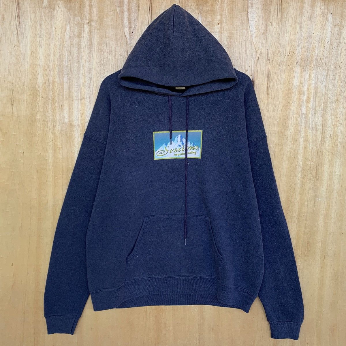 Sessions Vintage 90s Sessions Snowboarding Hoodie Size US L / EU 52-54 / 3 - 1 Thumbnail