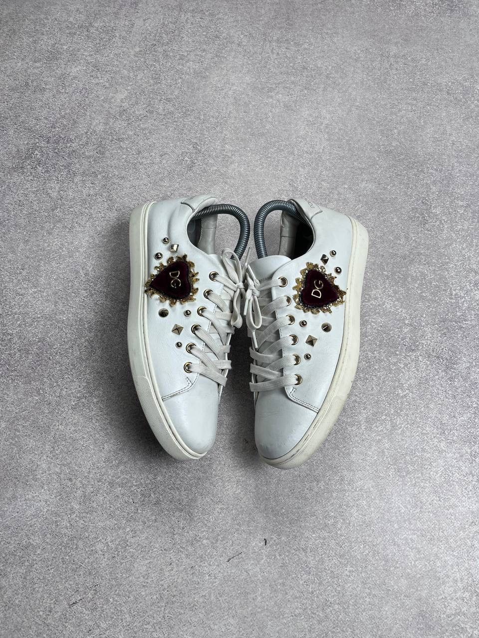 Designer × Dolce & Gabbana × Vintage VINTAGE DOLCE&GABBANA LOW LEATHER HEART SHOES Y2K 39 Size US 6.5 / EU 39-40 - 7 Thumbnail