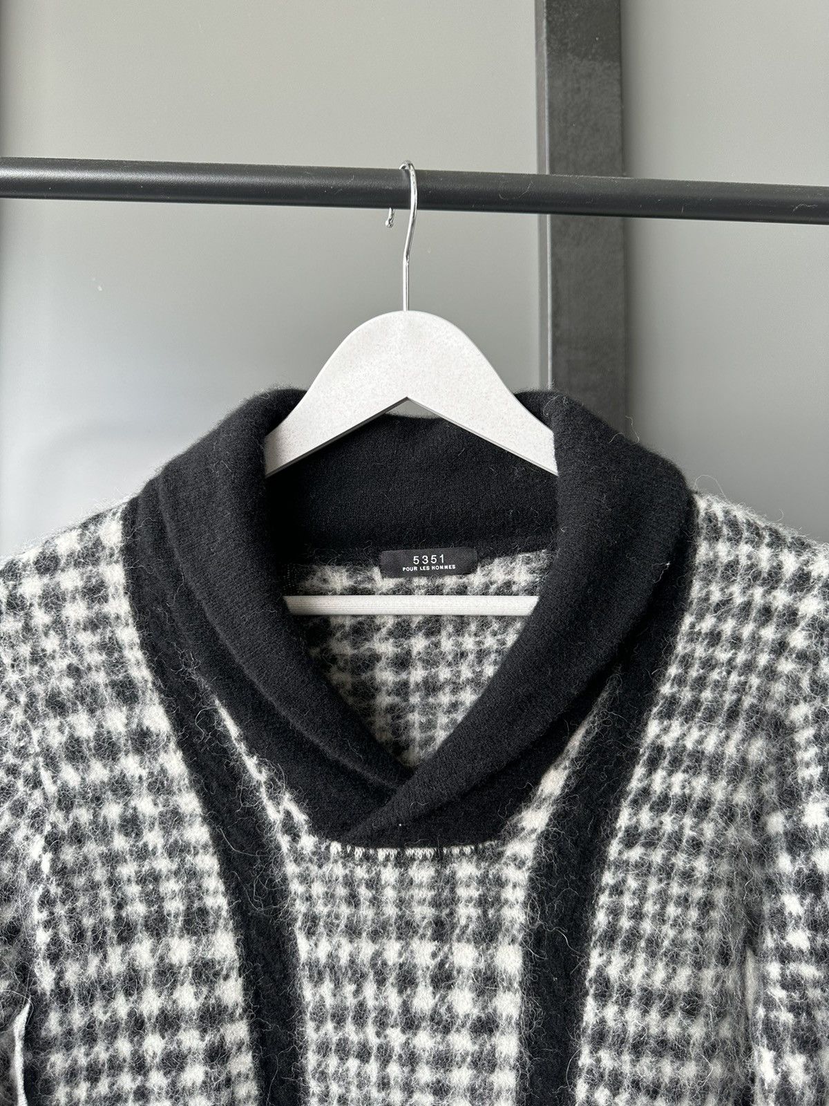 5351 POUR LES HOMMES 5351 Pour Les Hommes Mitsuke knit mohair slim sweater Size US S / EU 44-46 / 1 - 8 Thumbnail