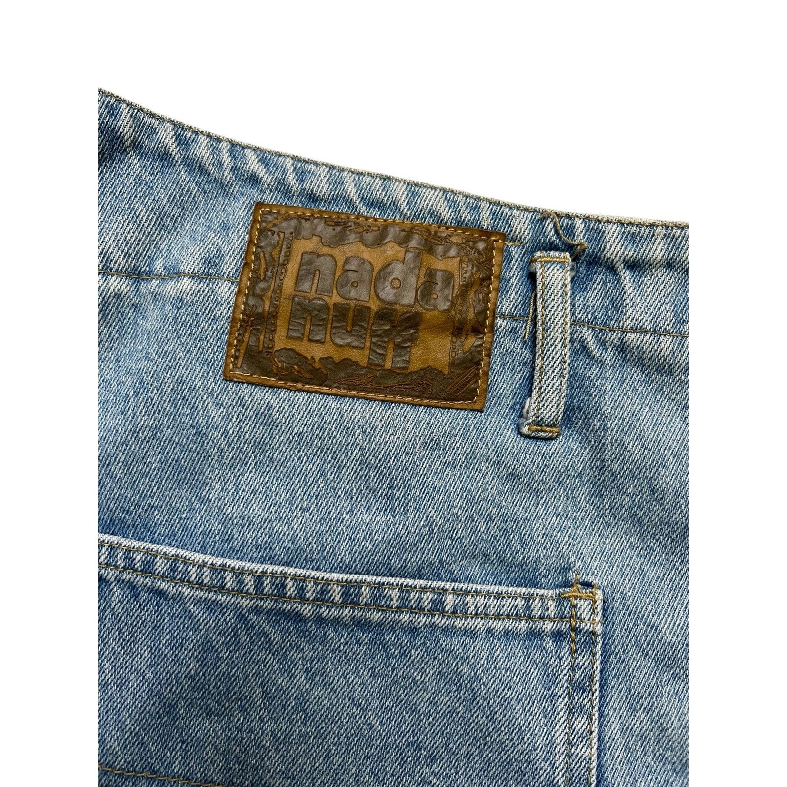 Vintage Vintage Nada Nuff Contempo Denim Jeans Women L Sz 35x30.5 Size 35" - 4 Thumbnail