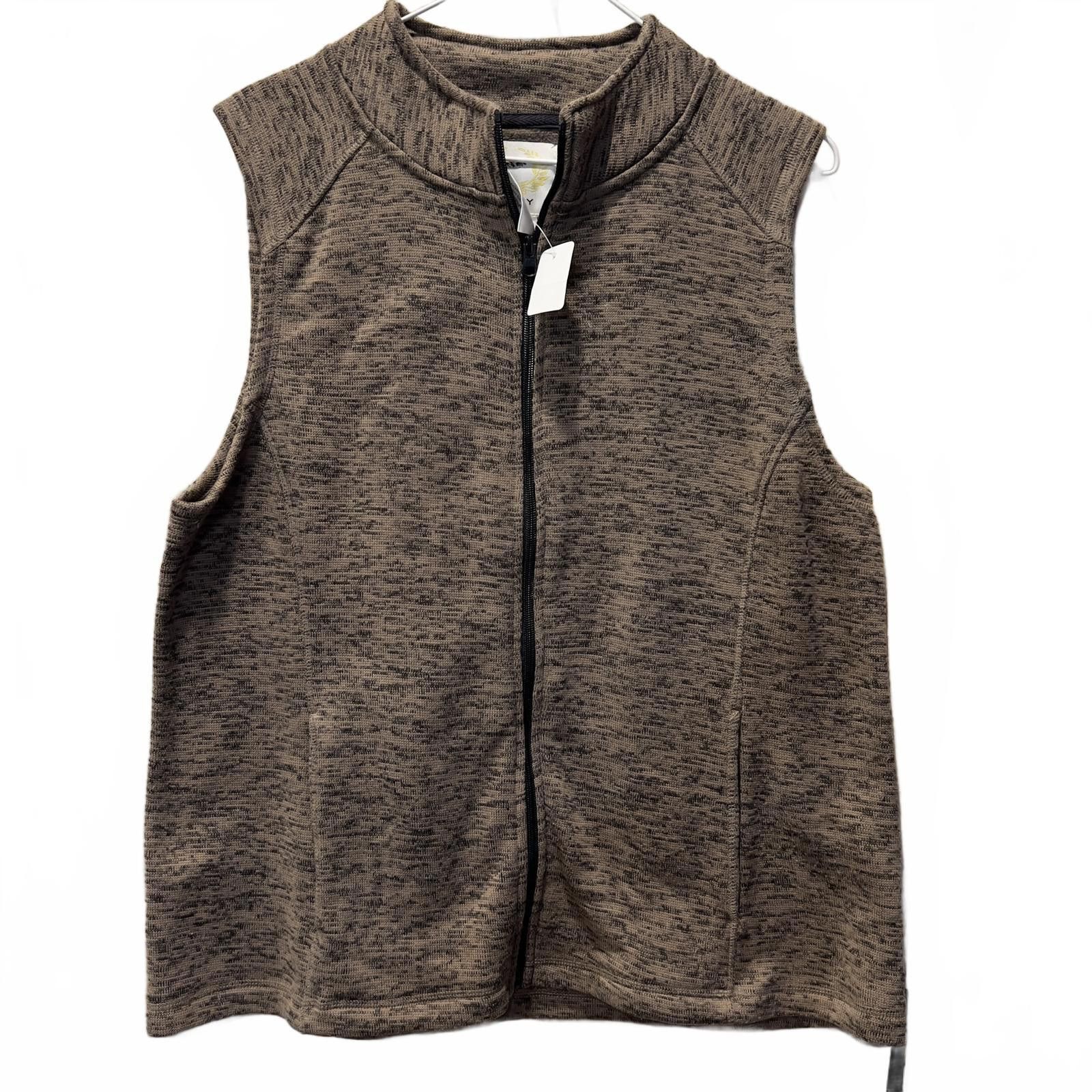 Other Victory Rugged Wear Women's Brown Sleeveless Fleece Vest Size XL / US 12-14 / IT 48-50 - 1 Thumbnail