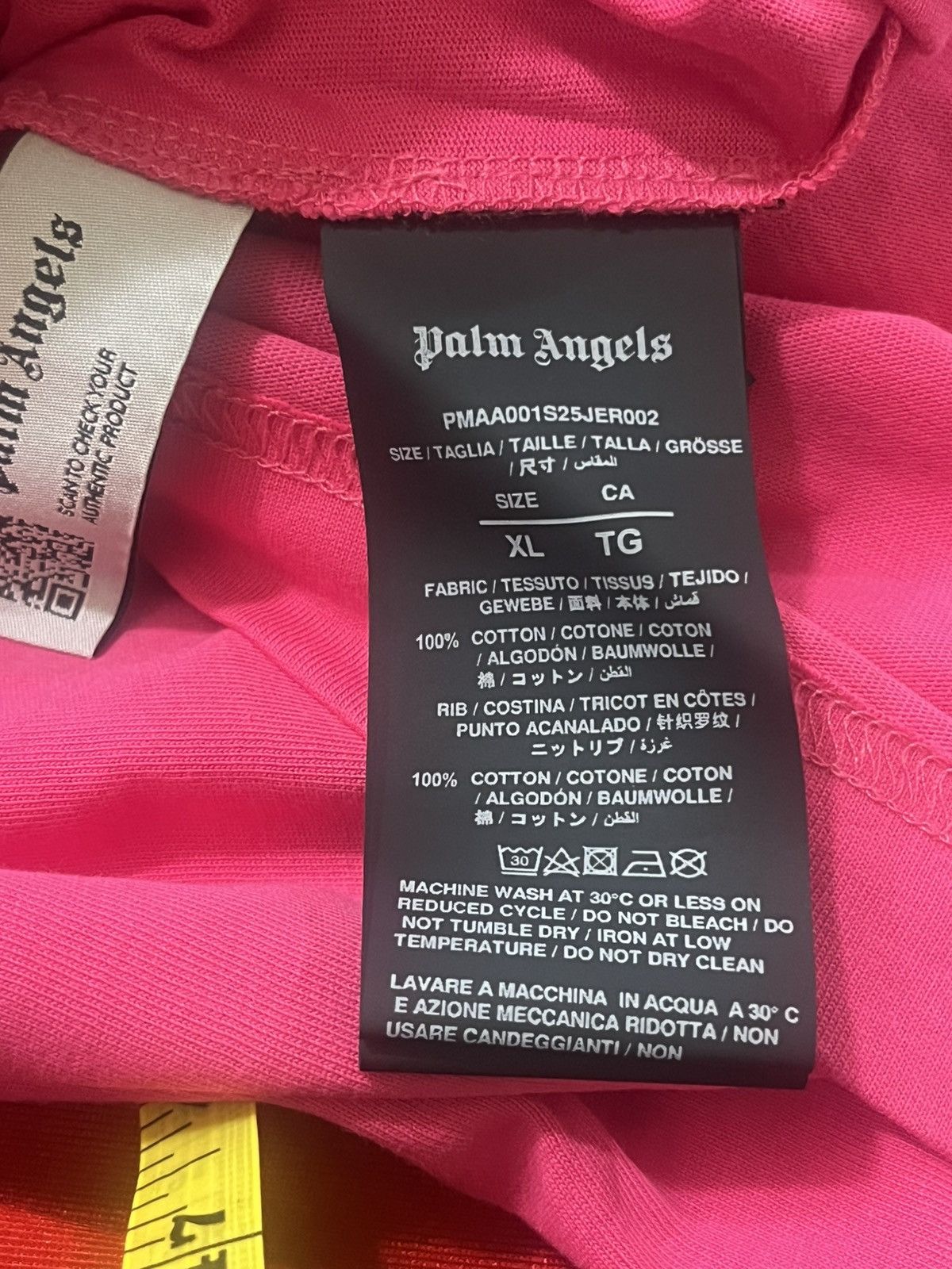 Palm Angels Palm Angels Neck Logo Tee Sz XL Size US XL / EU 56 / 4 - 8 Thumbnail