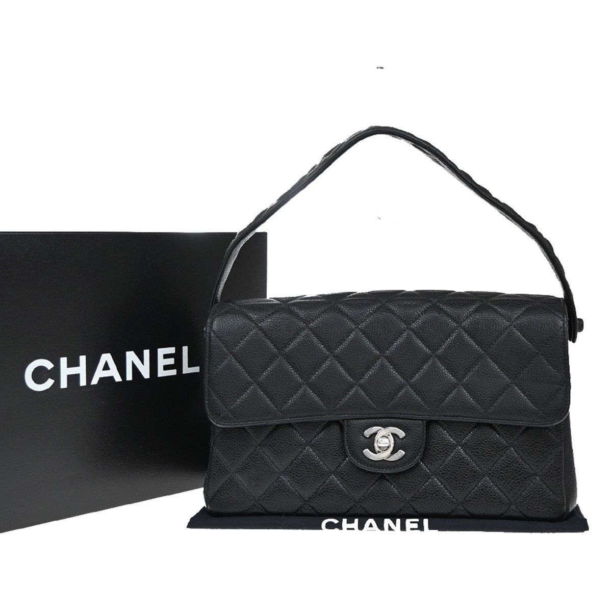 Chanel Vintage Double Sided Flap Bag Quilted Lambskin