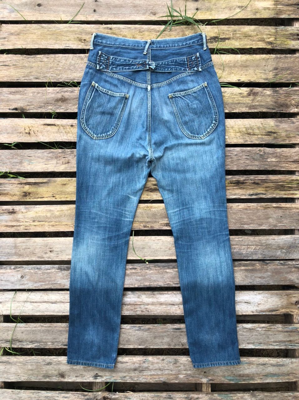 Japanese Brand × Kapital Vintage Kapital Buckle Denim Jeans Distressed Size US 29 - 1 Thumbnail