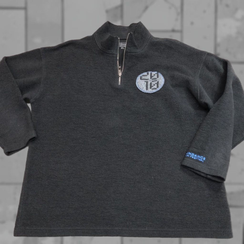 Vintage Sundance Film Festival Sweatshirt Pullover XL Black 2010 1/4 Zip Made in USA Men Activewear Vintage: No Size US XL / EU 56 / 4 - 1 Thumbnail