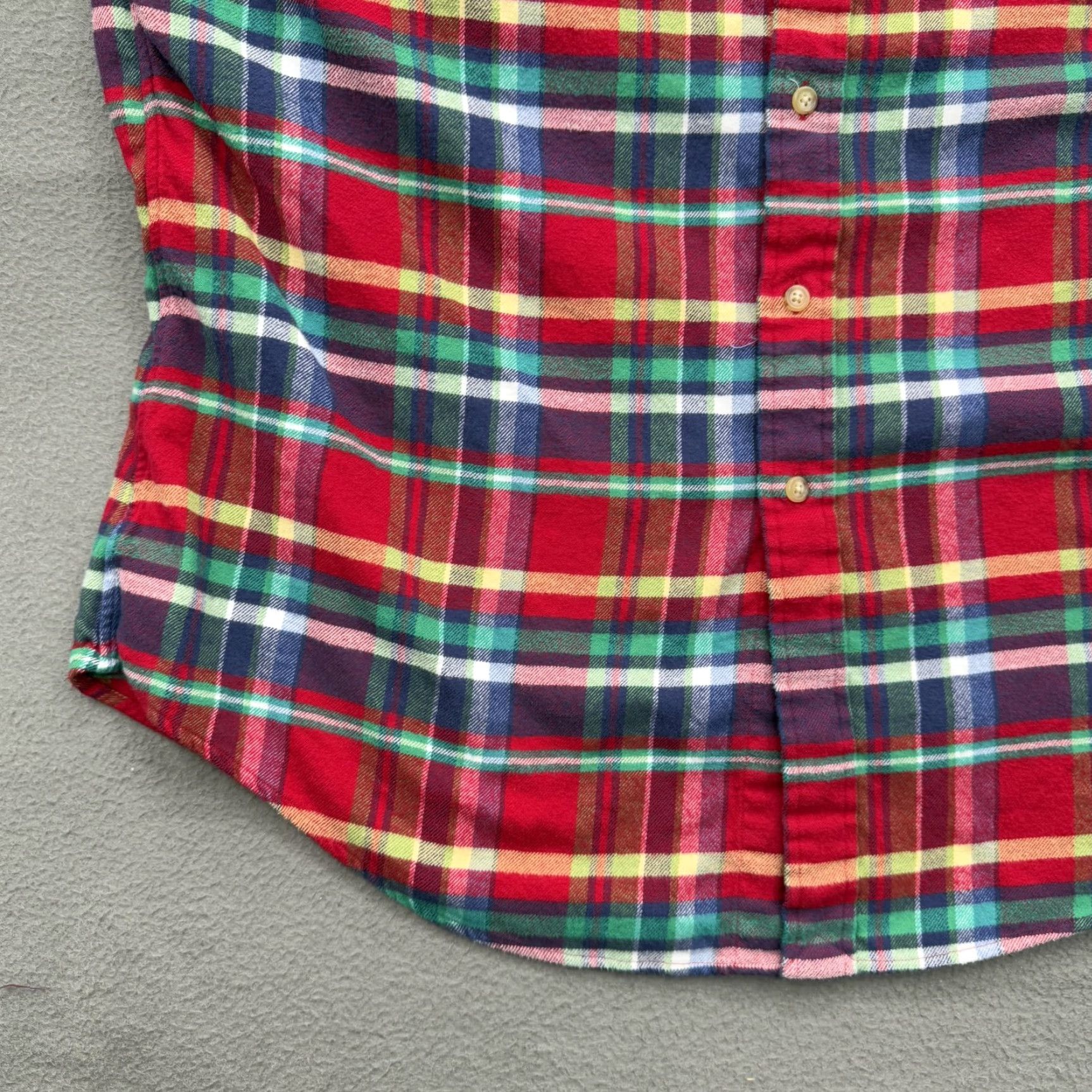 Ralph Lauren Ralph Lauren Shirt Mens XL Red Green Plaid Flannel Button Down Long Sleeve Pony Size US XL / EU 56 / 4 - 6 Thumbnail