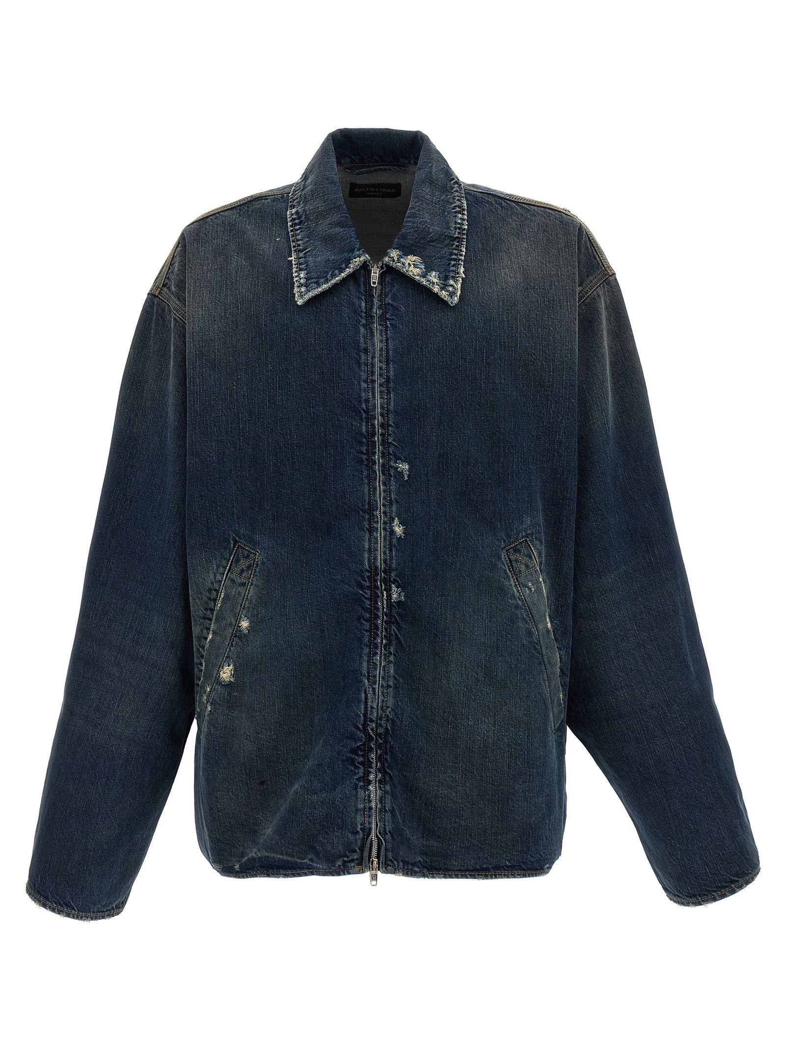 Balenciaga Denim Jacket With Used Effect Size US S / EU 44-46 / 1 - 1 Thumbnail