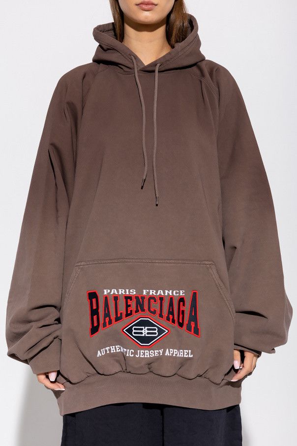 Balenciaga o1la1rc1a1124 B Authentic Oversized Hoodie in Taupe Size XS / US 0-2 / IT 36-38 - 3 Thumbnail