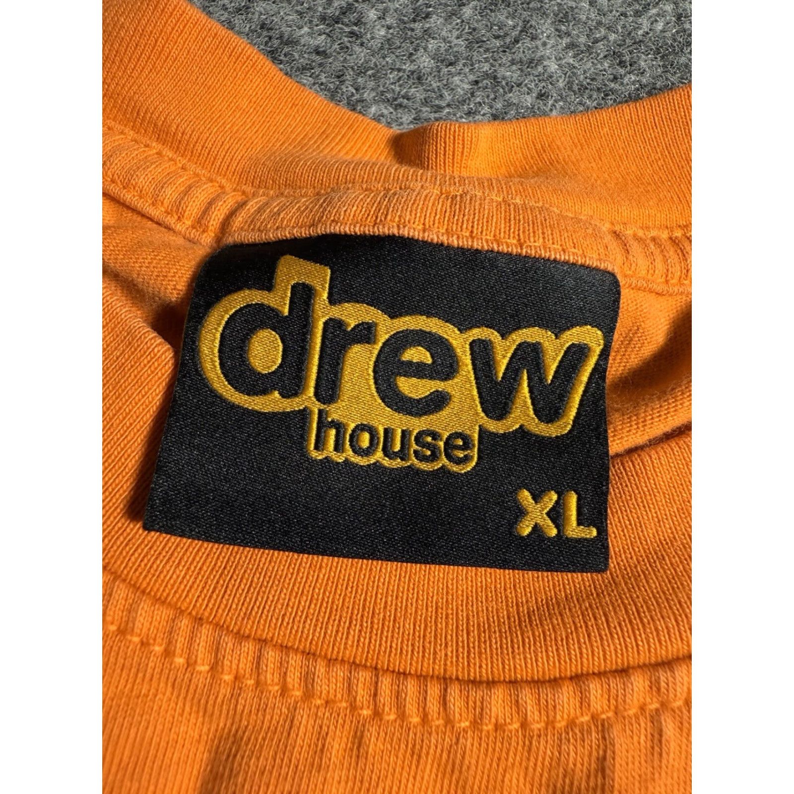 Drew House Drew House T Shirt Short Sleeve Orange Logo Smiley Face Men's XL Size US XL / EU 56 / 4 - 3 Thumbnail