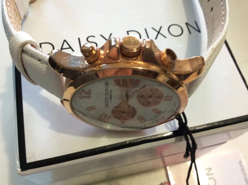 Designer Daisy Dixon Ladies white dial leather strap watch Size ONE SIZE - 10 Thumbnail