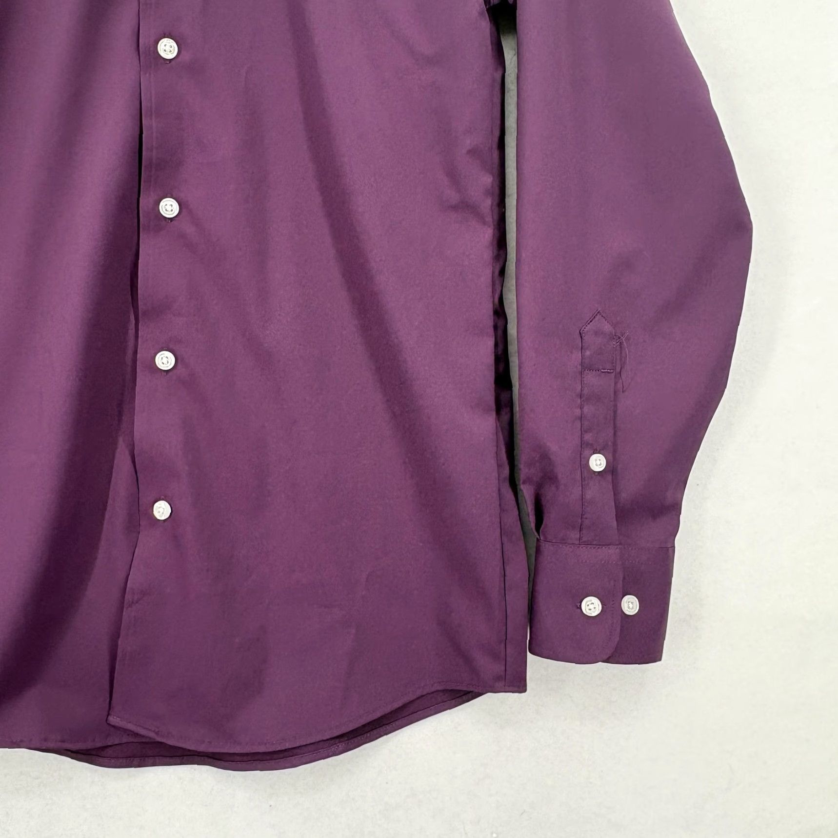 Haggar Haggar Mens Dress Shirt 14-14.5 32/33 Purple Premium Performance Slim Fit NWT Non-Iron Moisture Wicking Stretch 93% Polyester 7% Spandex Long Sleeve Size US M / EU 48-50 / 2 - 3 Thumbnail