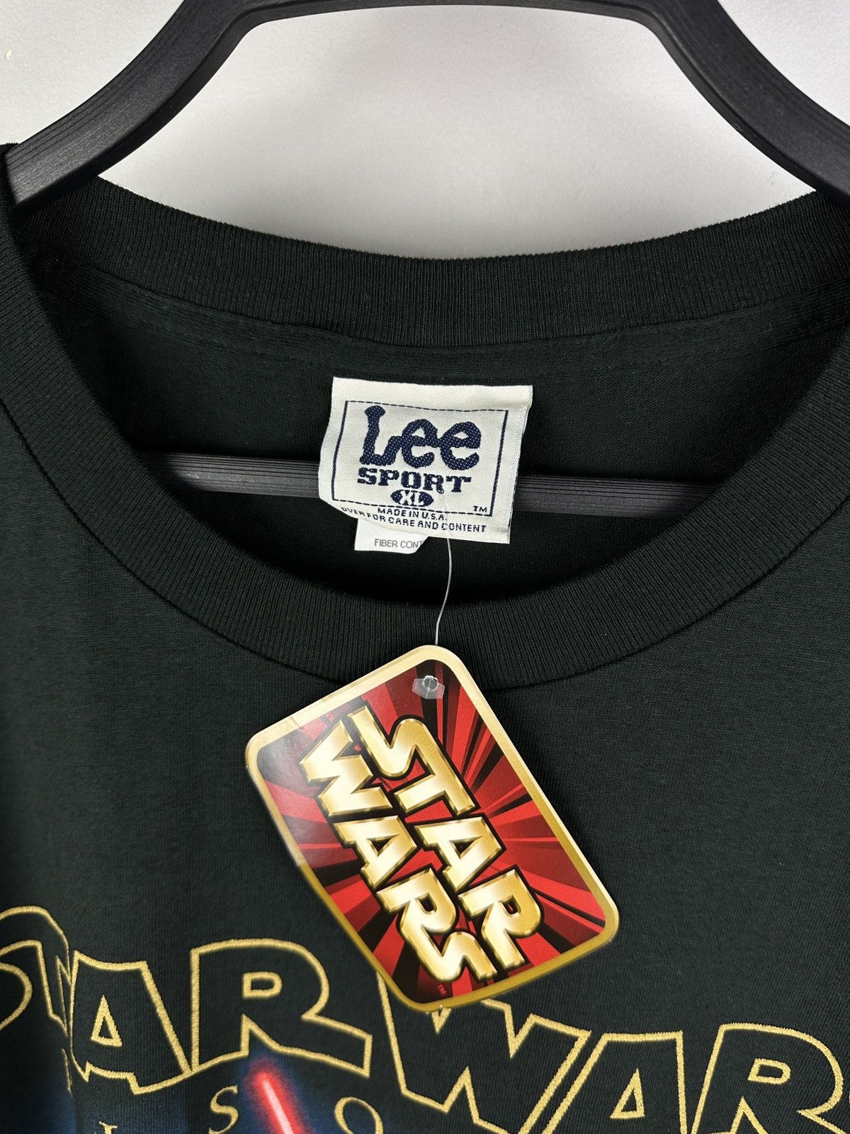 Star Wars × Vintage NWT! Vintage Star Wars Episode 1 Jedi vs Sith Promo T-Shirt Size US XL / EU 56 / 4 - 4 Thumbnail