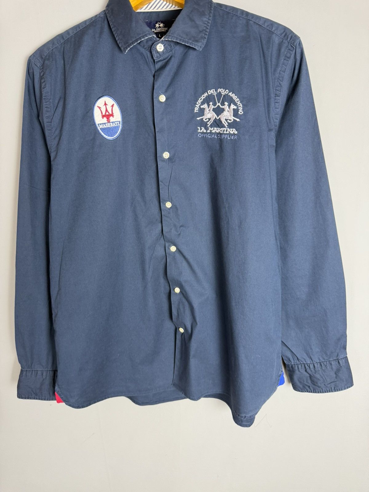 La Martina Vintage La Martine Maserati shirt Size US L / EU 52-54 / 3 - 3 Thumbnail