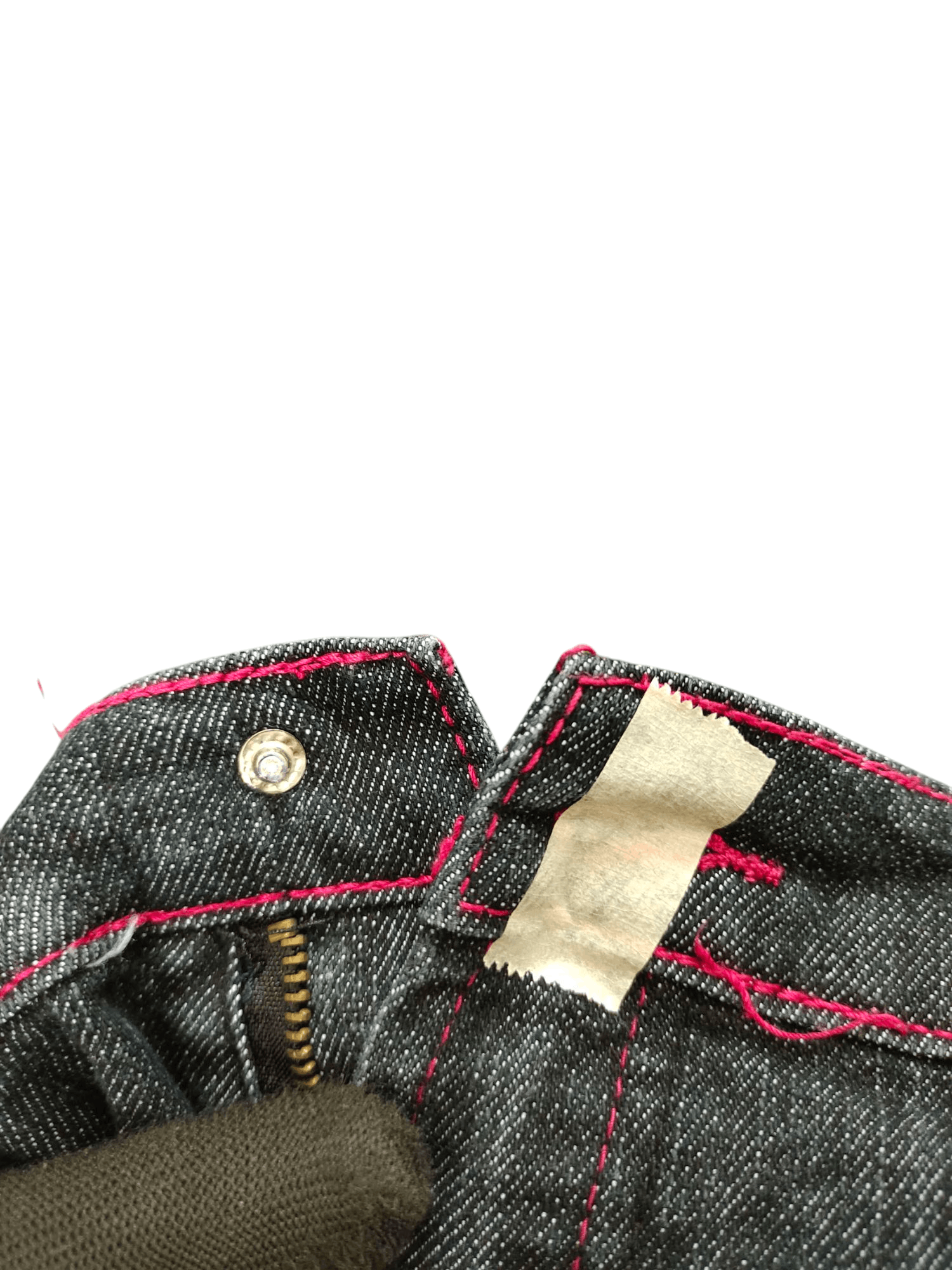 Artful Dodger Vintage Y2k Angel Wing Cross Embroidered Denim Jeans Size US 40 / EU 56 - 10 Thumbnail