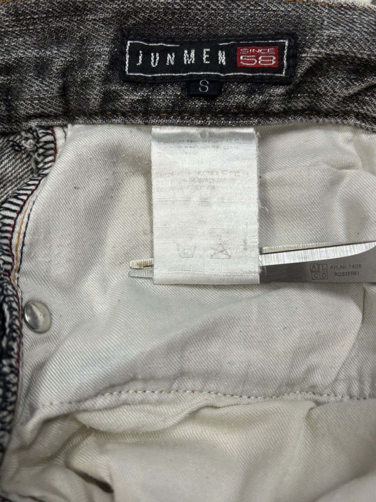 Japanese Brand Vintage Japanese Brand Junmen Black Faded Distressed Jeans Size US 30 / EU 46 - 17 Thumbnail