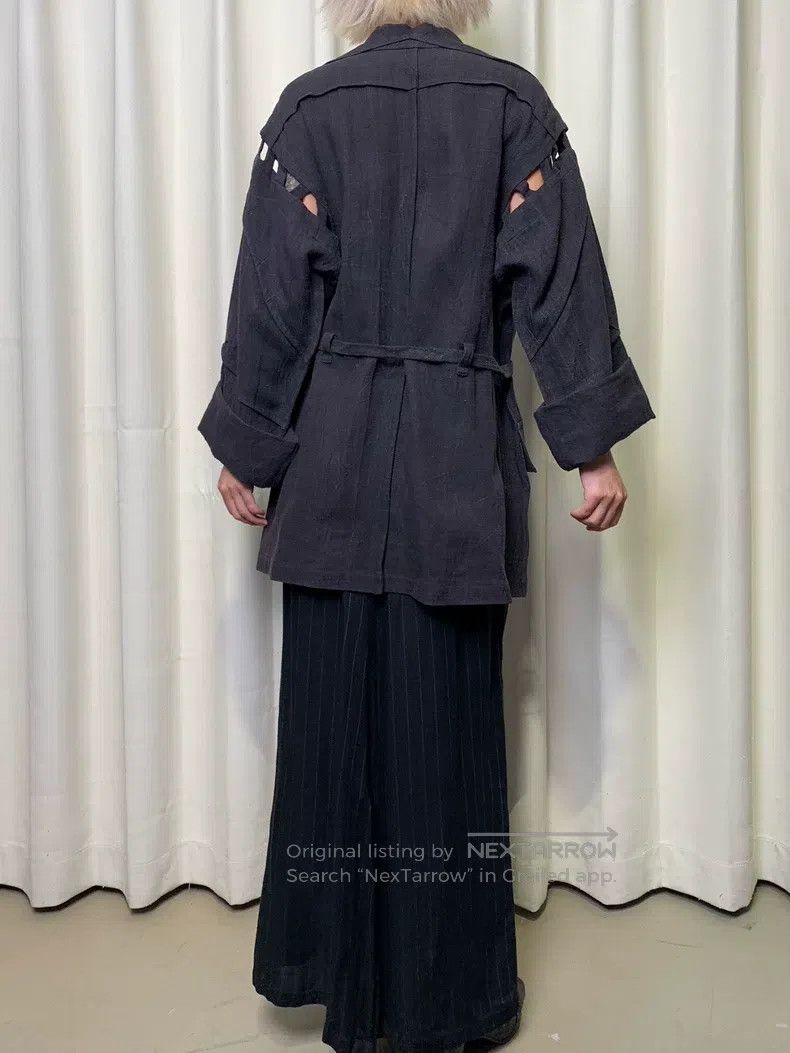 Issey Miyake Issey Miyake Linen Hollow Cut-Out Coat Size L / US 10 / IT 46 - 4 Thumbnail