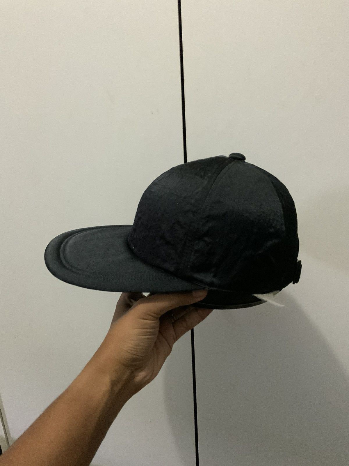 Japanese Brand Black Long Brim Nylon Hat Size ONE SIZE - 3 Thumbnail