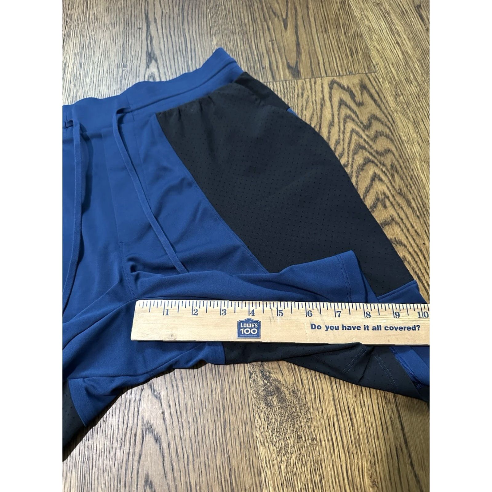 Lululemon Lululemon Men's Athletic Shorts Onyx Blue Black M7A95S 8” Inseam Medium Regular Fit Breathable Drawstring Elastic Waist Cross Training Size US 31 - 8 Thumbnail