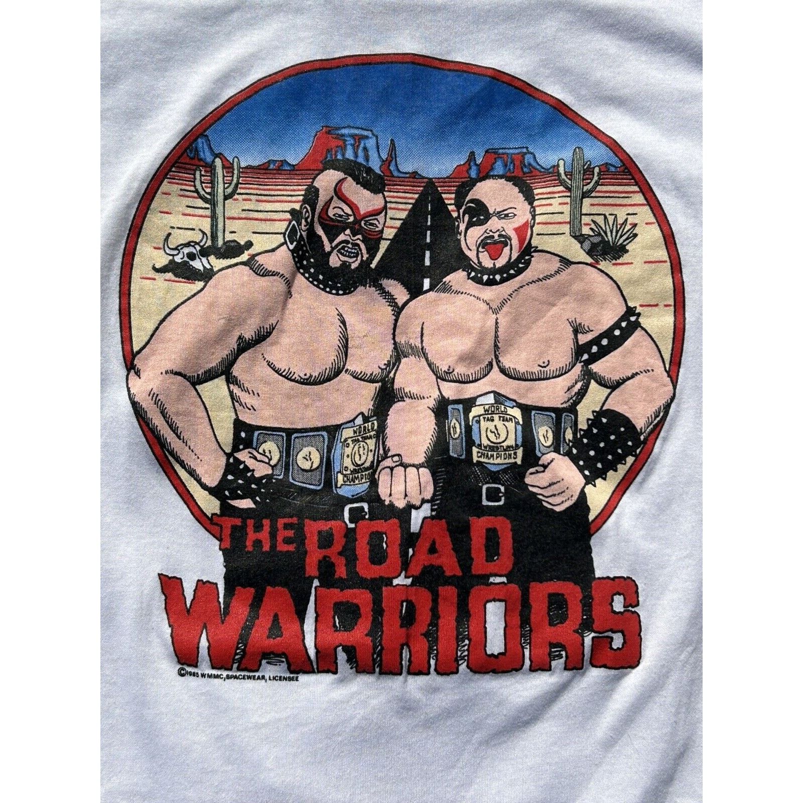 WWF 1985 The Road Warriors Legion of Doom Tshirt Size XL Size US XL / EU 56 / 4 - 3 Thumbnail